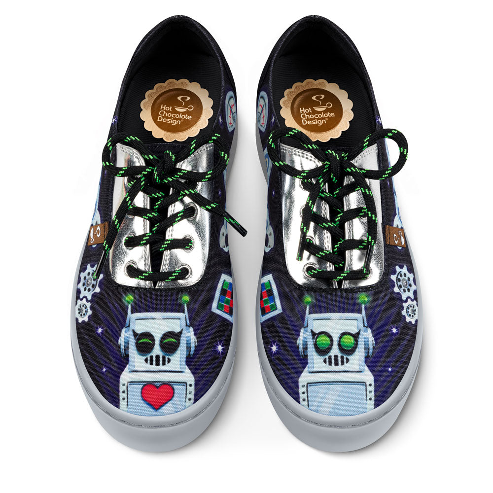 Robot Women's Casual Sneakers - Glamourous Grace
