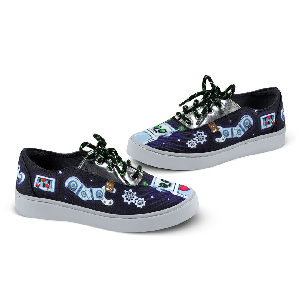Robot Women's Casual Sneakers - Glamourous Grace