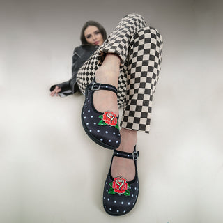 Rockabilly Women's Mary Jane Flats