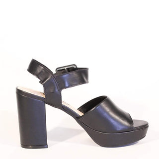 Rose Leather Platform Heels - Glamourous Grace