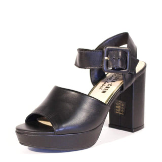 Rose Leather Platform Heels - Glamourous Grace