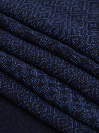 Bruno (blue) - Warm and soft Italian scarf from wool blend - Glamourous Grace
