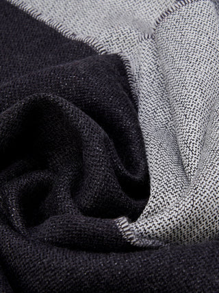 Romeo (blue/grey) - Italian warm and soft scarf made from 100% wool - Glamourous Grace