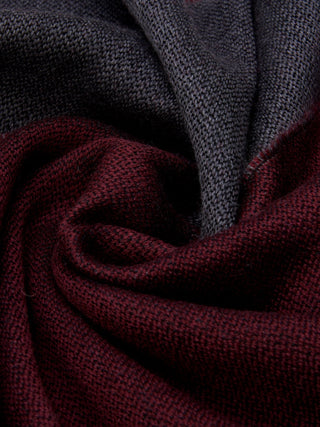Romeo (red/grey) - Italian warm and soft scarf made from 100% wool - Glamourous Grace