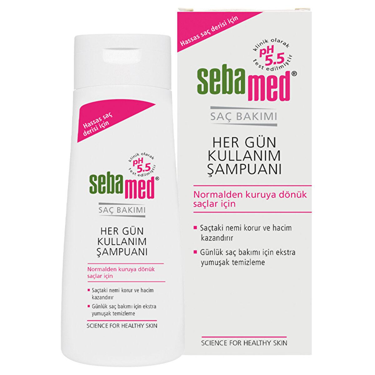 Sebamed Daily Use Shampoo - Gentle Cleansing for Dry, Weak, Thin Hair - Adds Shine and Vitality - Frequent Wash Shampoo - Glamourous Grace