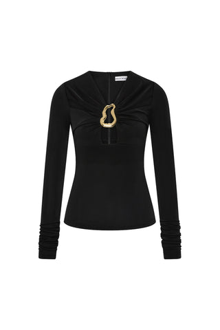 Mischa L/S Top – Black - Glamourous Grace