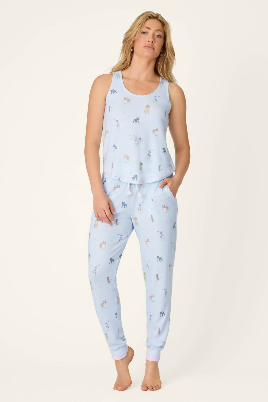 Bark Park Fetch & Frolic Banded Pants - Glamourous Grace