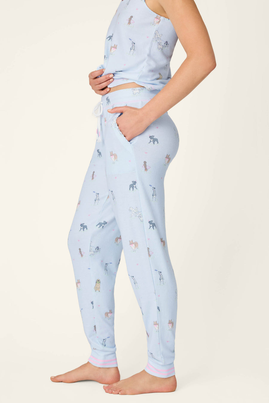 Bark Park Fetch & Frolic Banded Pants - Glamourous Grace
