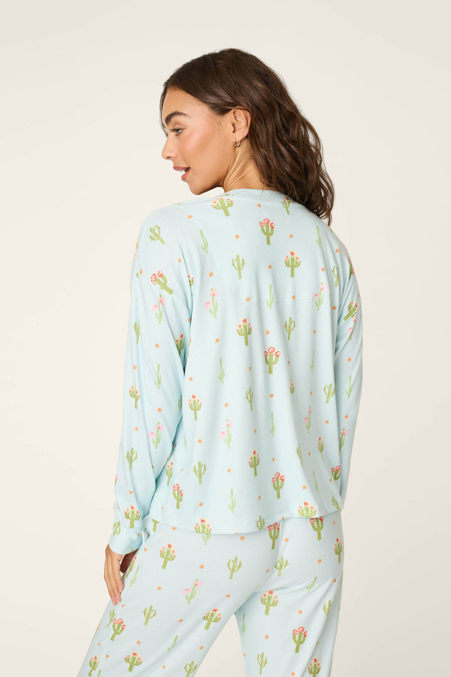 Feelin' Prickly Cactus Blooms Long Sleeve Top - Glamourous Grace