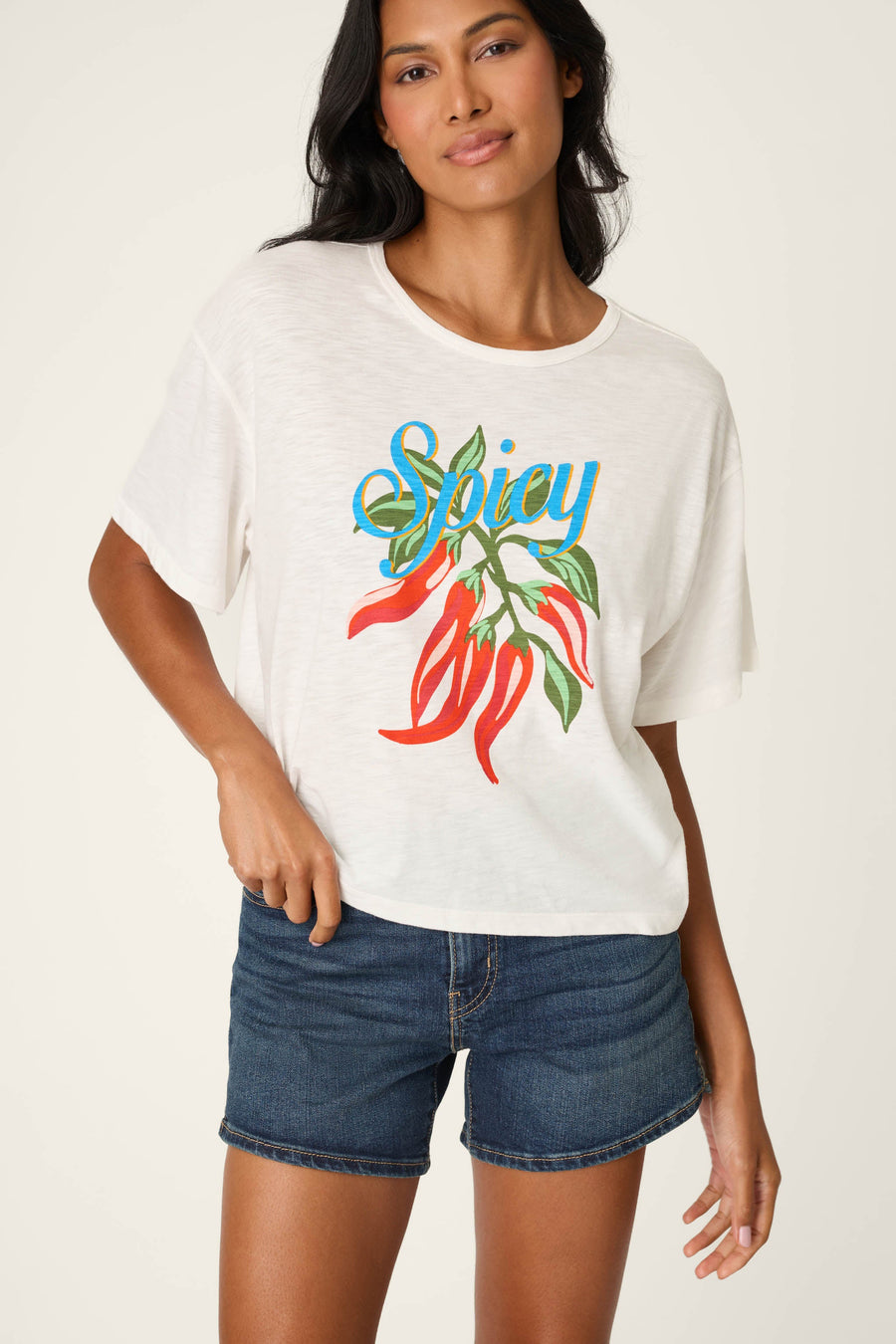 Feelin’ Prickly Spicy Chili Graphic T-Shirt - Glamourous Grace