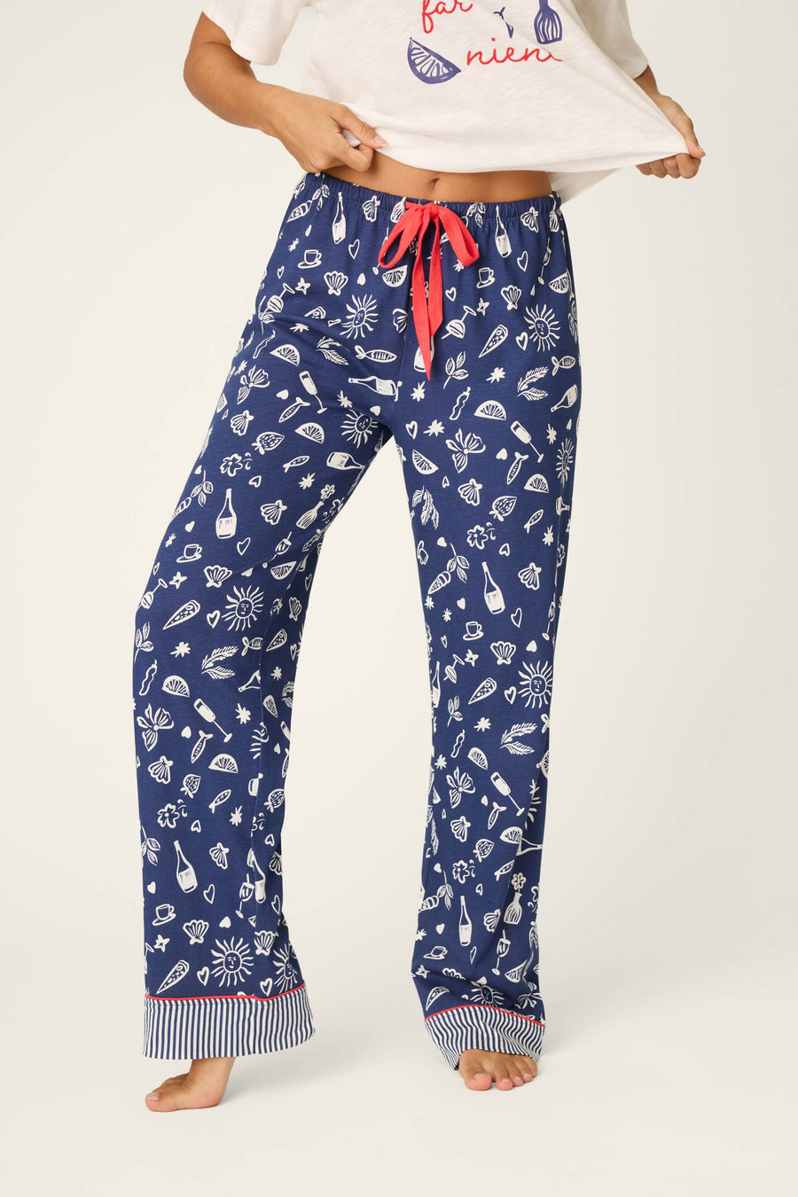 Playful Prints Al Fresco Bistro Pajama Pants - Glamourous Grace