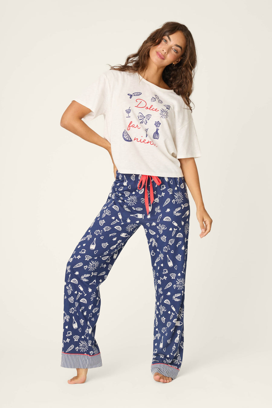 Playful Prints Al Fresco Bistro Pajama Pants - Glamourous Grace
