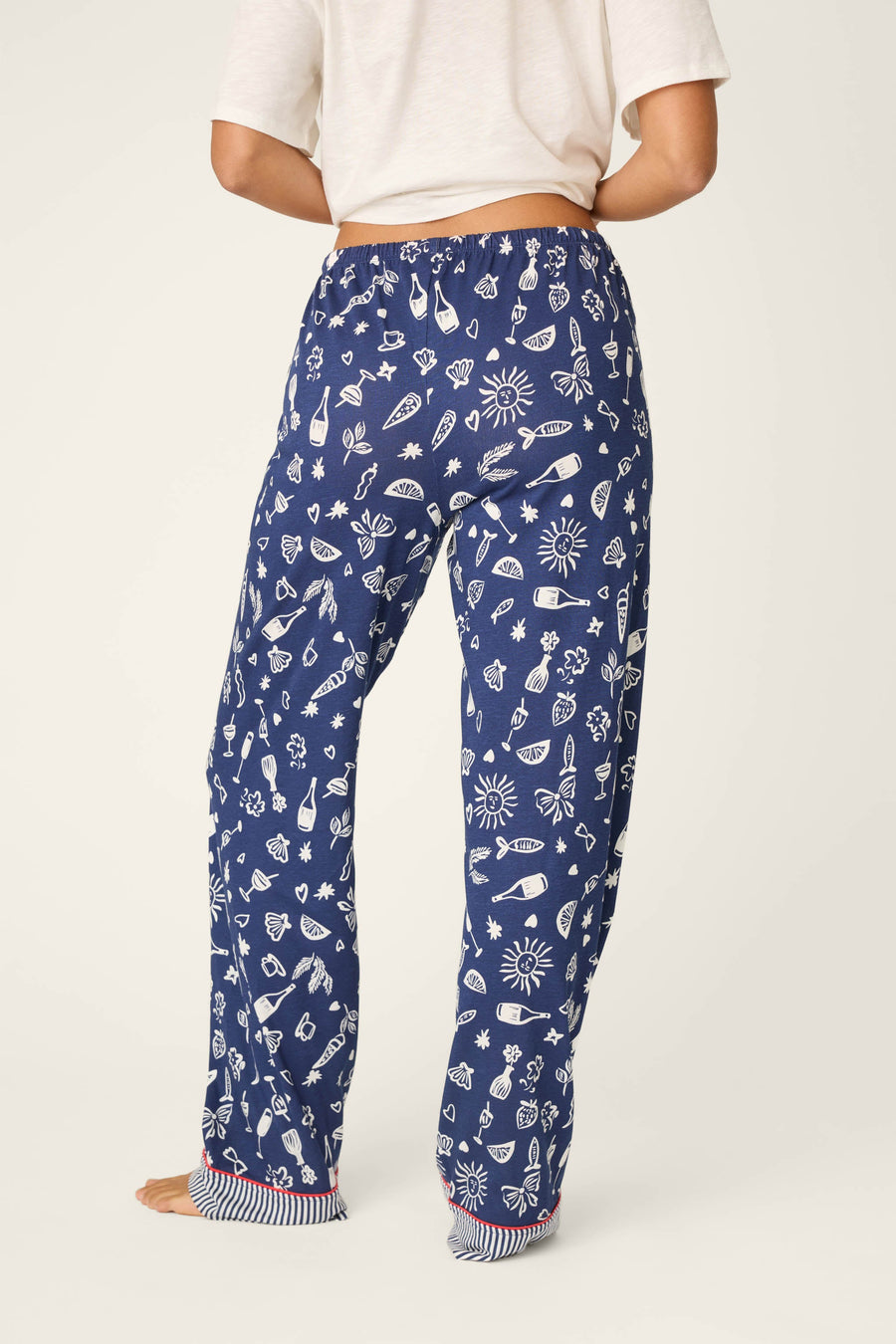 Playful Prints Al Fresco Bistro Pajama Pants - Glamourous Grace
