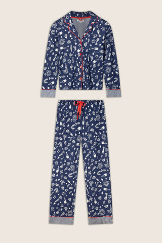Playful Prints Al Fresco Bistro Long PJ Set