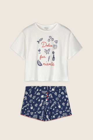 Playful Prints Dolce Far Niente Short PJ Set