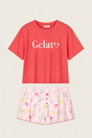 Playful Prints Gelato Love Short PJ Set