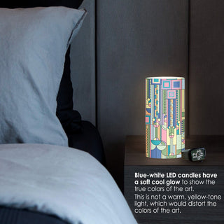 Frank Lloyd Wright Saguaro Forms 6" LED Candle – Battery Operated, Flickering