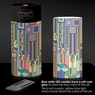 Frank Lloyd Wright Saguaro Forms 6" LED Candle – Battery Operated, Flickering