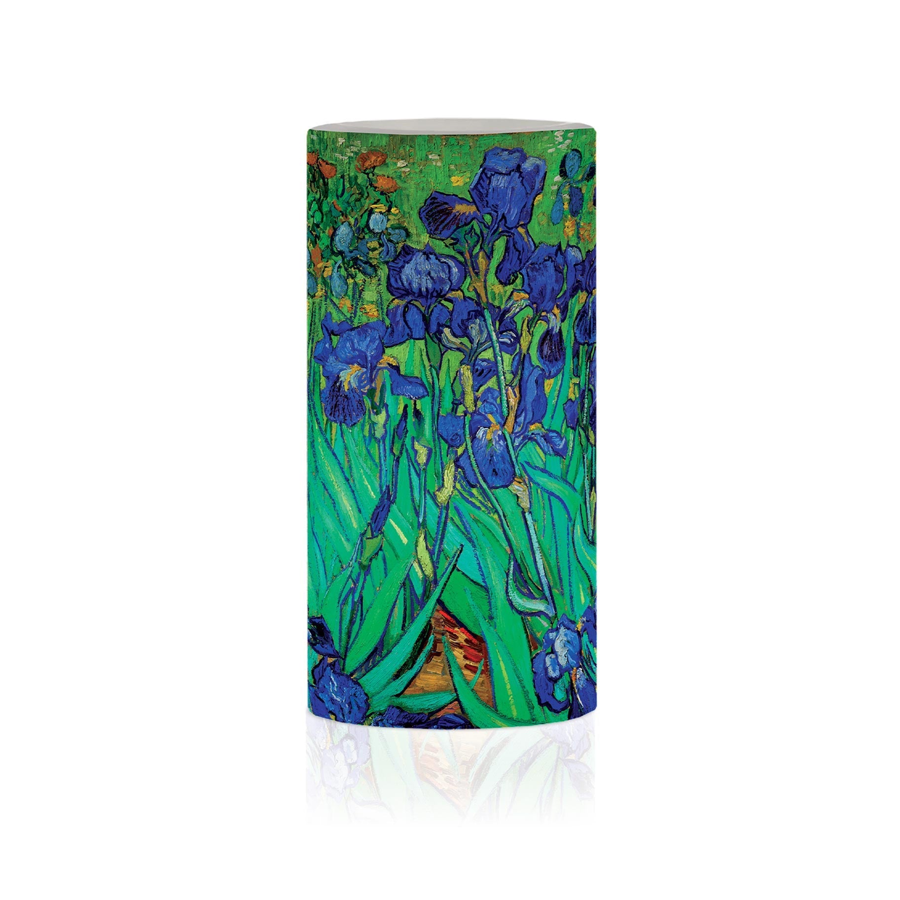 van Gogh Irises 6" LED Candle – Battery Operated, Flickering