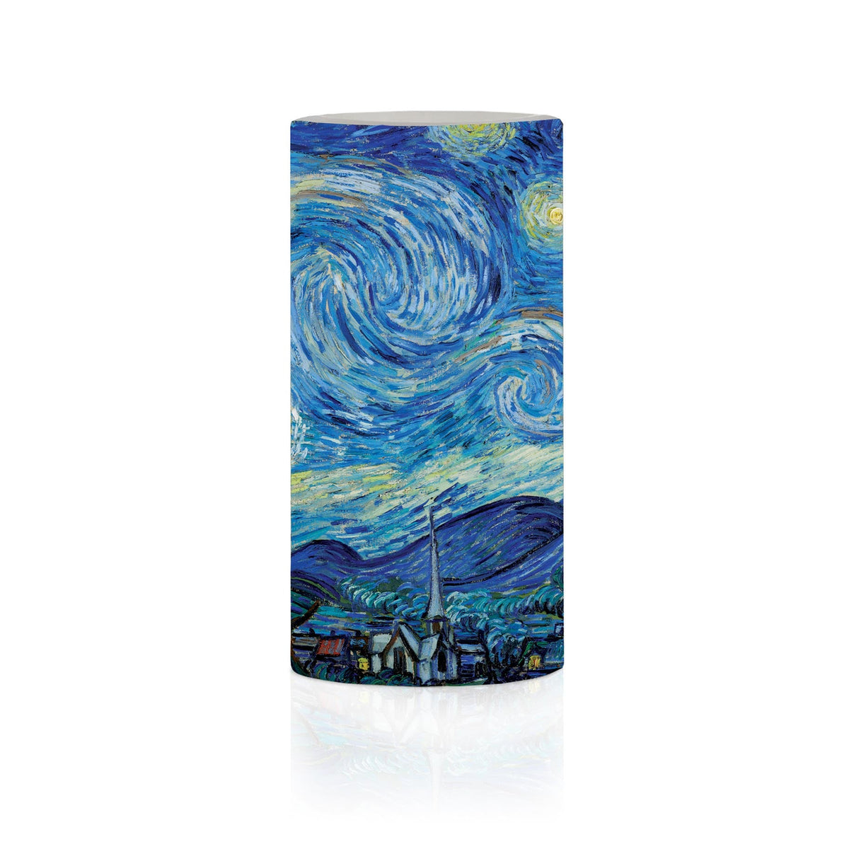 van Gogh Starry Night 6" LED Candle – Battery Operated, Flickering