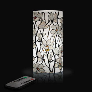 Tiffany Magnolia 6" LED Candle – Battery Operated, Flickering