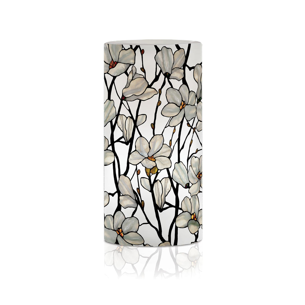 Tiffany Magnolia 6" LED Candle – Battery Operated, Flickering