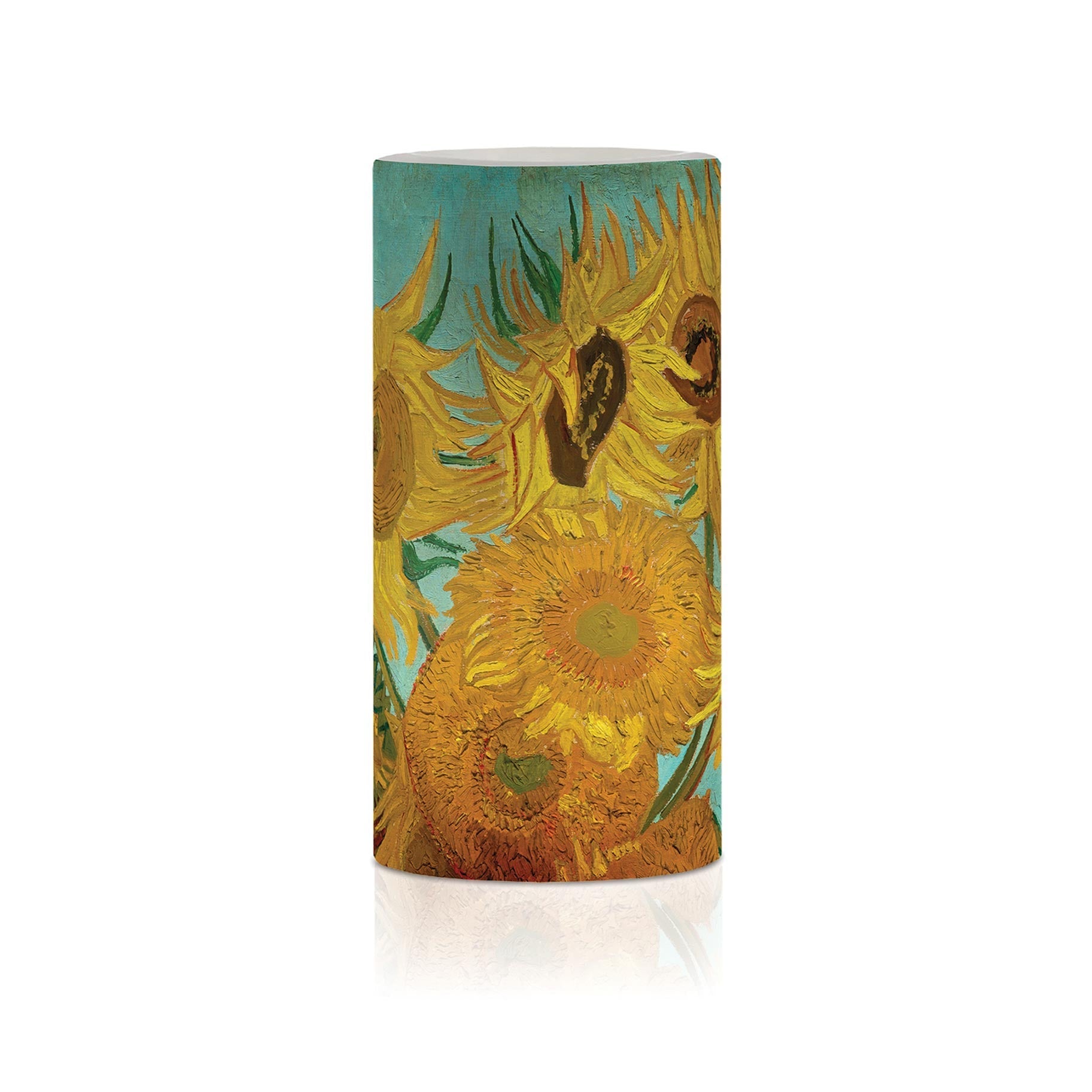 van Gogh Sunflowers 6" LED Candle – Battery Operated, Flickering