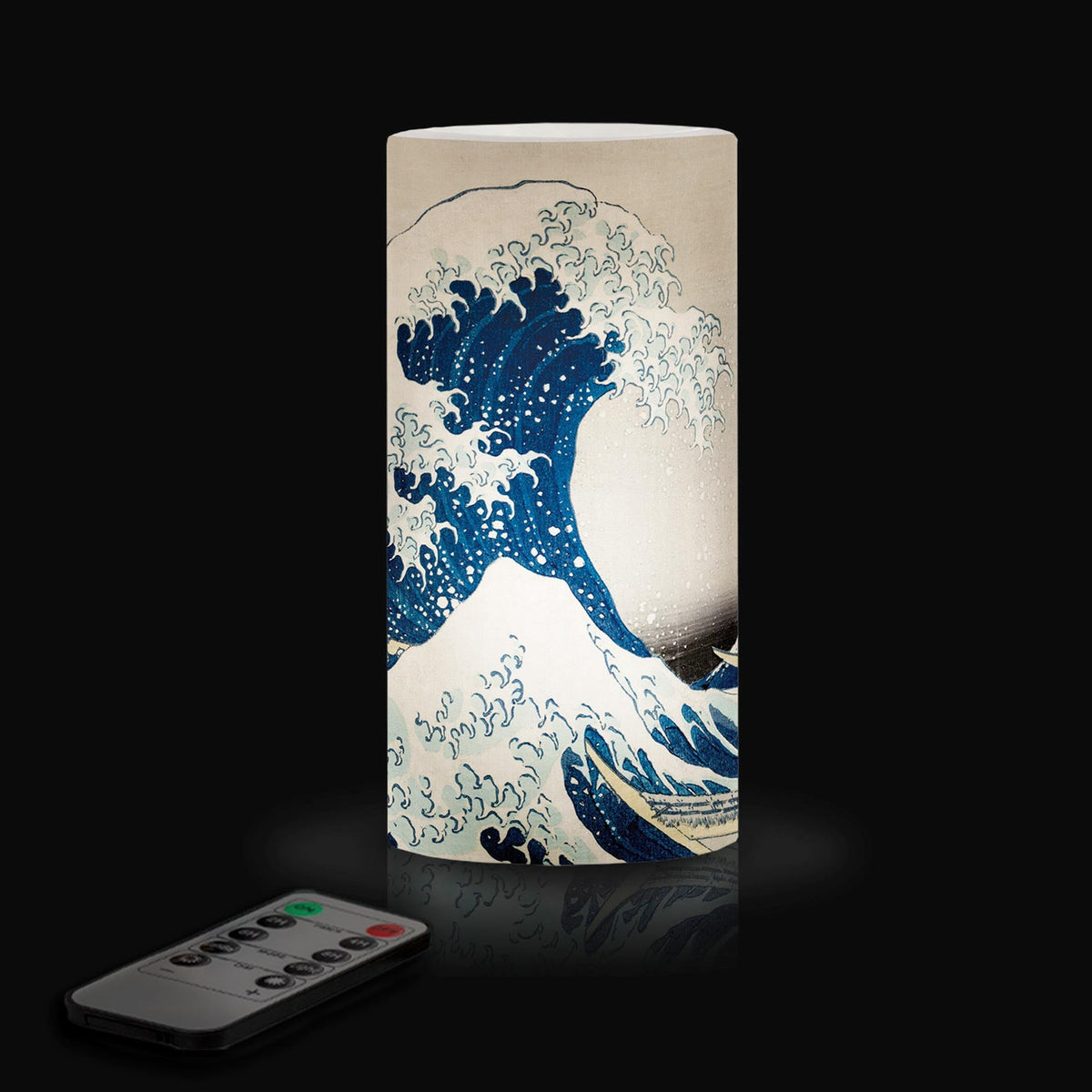 Hokusai The Great Wave 6" LED Candle – Battery Operated