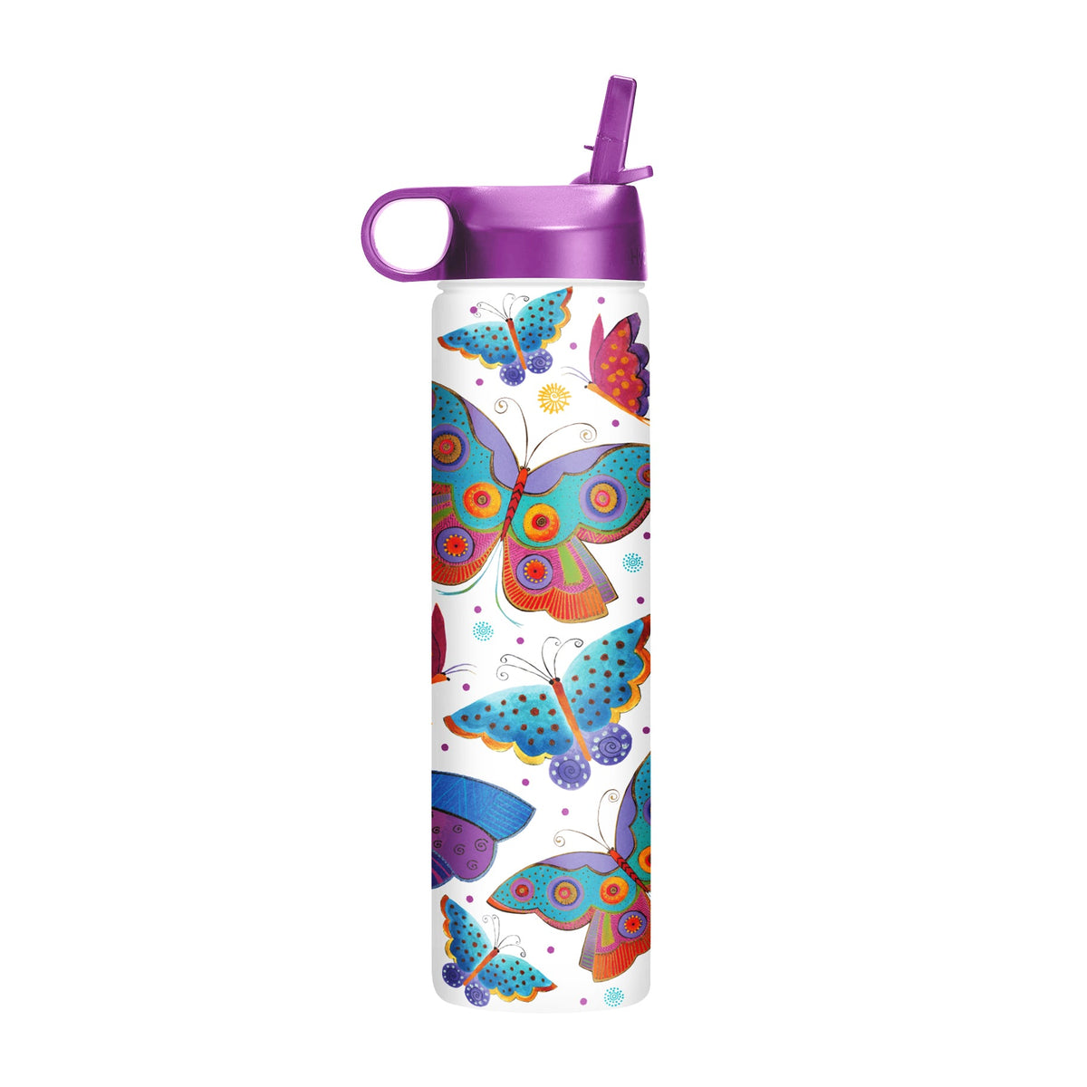 24 oz Water Bottle - Laurel Burch "Mariposas" - Glamourous Grace