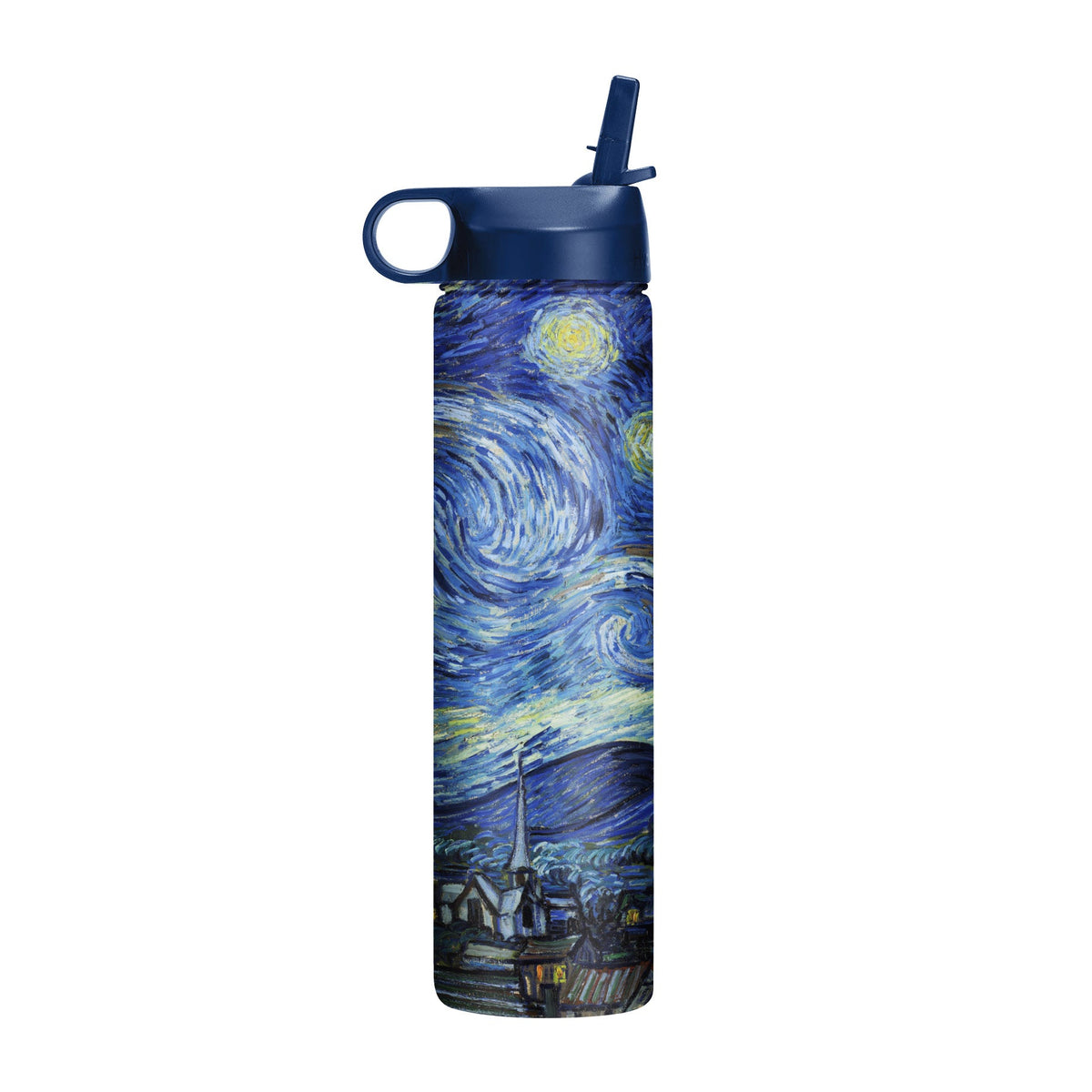 24 oz Water Bottle - van Gogh "Starry Night" - Glamourous Grace