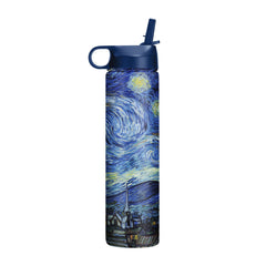 24 oz Water Bottle - van Gogh "Starry Night"