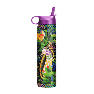 24 oz Water Bottle - Laurel Burch "Jungle Song"
