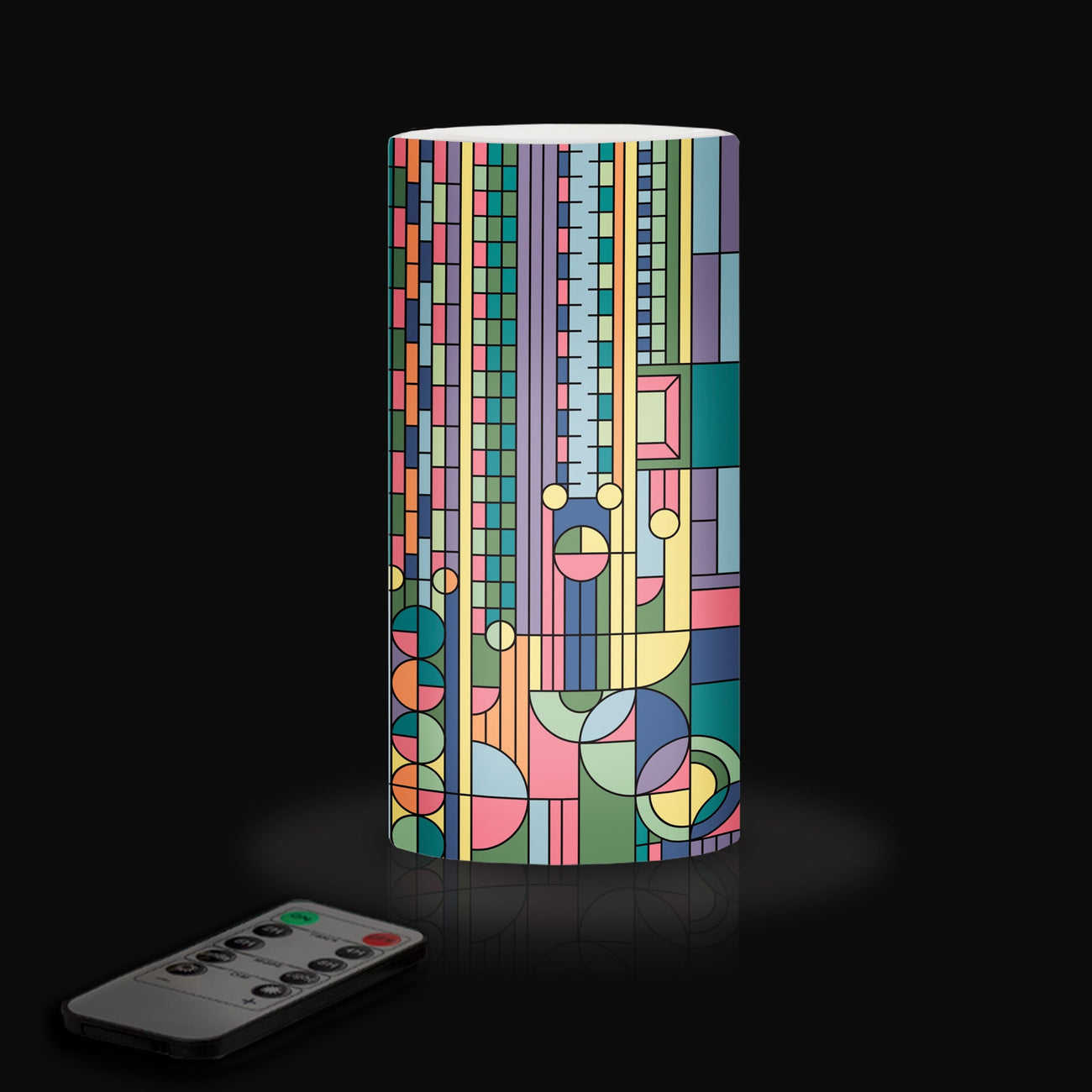 Frank Lloyd Wright Saguaro Forms 6" LED Candle – Battery Operated, Flickering - Glamourous Grace