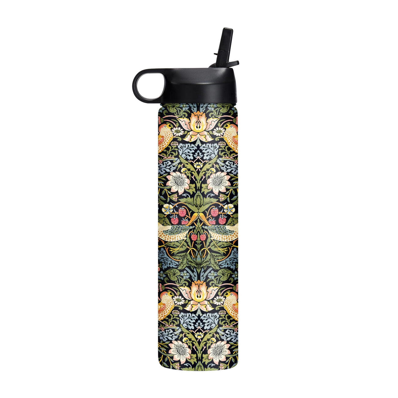 24 oz Water Bottle - William Morris "Strawberry Thief" - Glamourous Grace