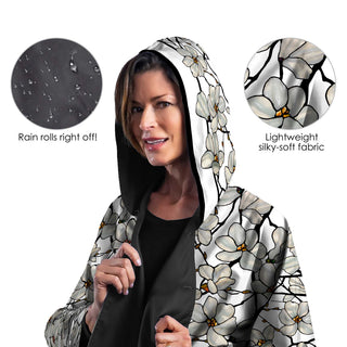 Tiffany Magnolia Womens Rain Cape - Rainproof Breathable Rain Poncho for Women