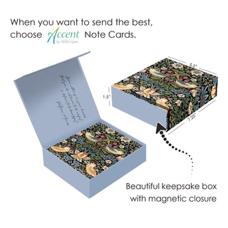 William Morris Favorites - Boxed Blank Note Cards – Set of 16 in a Keepsake Gift Box
