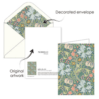 William Morris Favorites - Boxed Blank Note Cards – Set of 16 in a Keepsake Gift Box