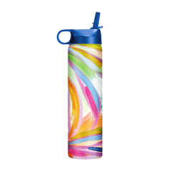 24 oz Water Bottle - EttaVee "Loose Palms"