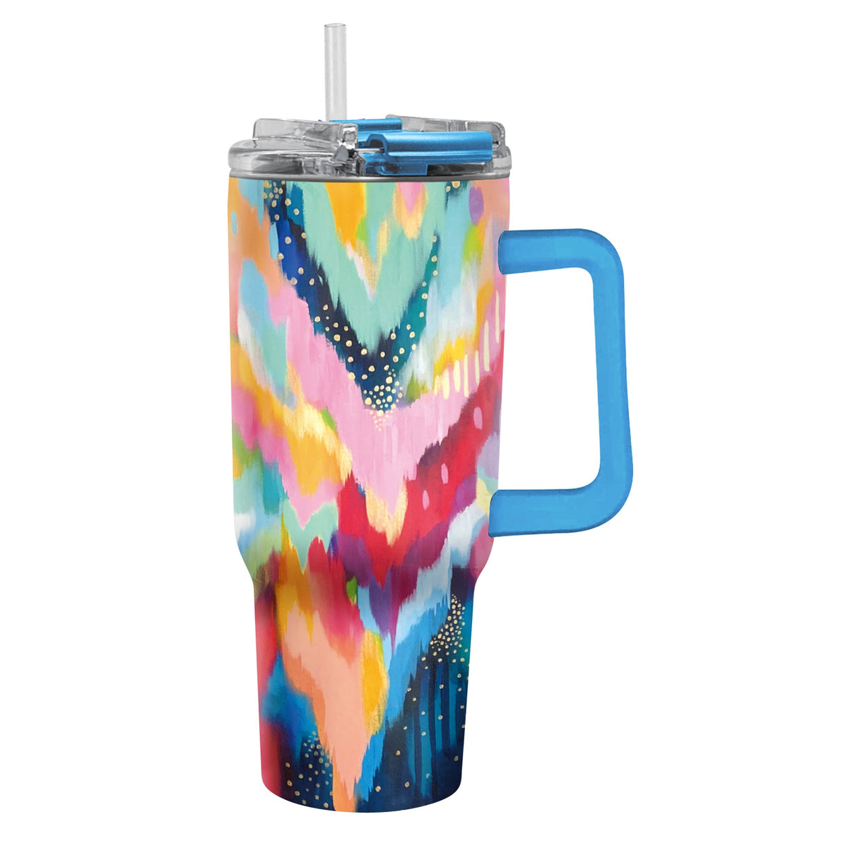 30 oz Tumbler - EttaVee "Brush Strokes 100" - Glamourous Grace