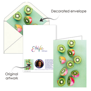 EttaVee Fruit - Boxed Blank Note Cards – Set of 16 in a Keepsake Gift Box