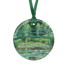 Monet Japanese Footbridge Porcelain Keepsake Ornament
