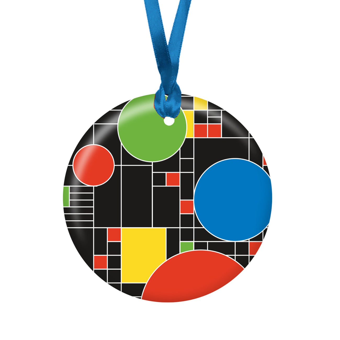 Frank Lloyd Wright Coonley Playhouse Porcelain Keepsake Ornament – Flat Ceramic, Gift-Ready - Glamourous Grace