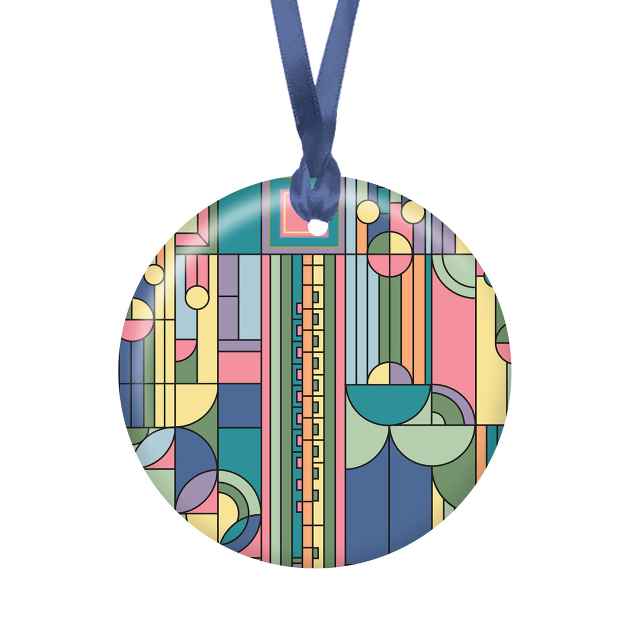 Frank Lloyd Wright Saguaro Forms Porcelain Keepsake Ornament – Flat Ceramic, Gift-Ready - Glamourous Grace