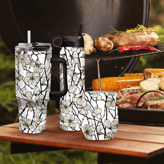 24 oz Water Bottle - Tiffany "Magnolia"