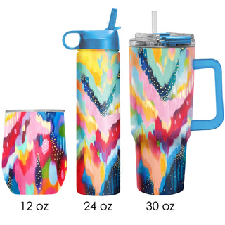 EttaVee "Brush 100" Insulated Drinkware Set of 3, 1 per size