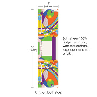 Frank Lloyd Wright March Balloons Long Sheer Scarf – Lightweight, Elegant, Silky-Soft