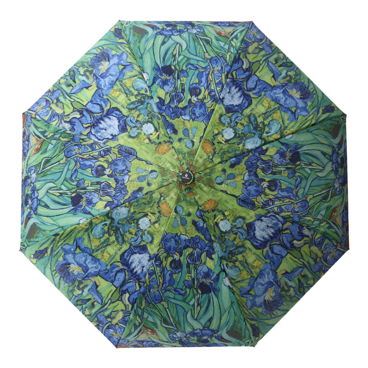 van Gogh Irises Reverse Inverted Umbrella – Hands-Free