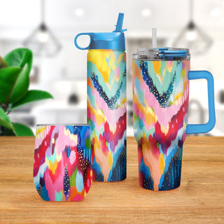 30 oz Tumbler - EttaVee "Brush Strokes 100"