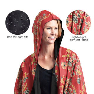 Ellery Womens Rain Cape - Rainproof Breathable Rain Poncho