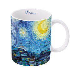 van Gogh Starry Night Fine Art Mug – 11 oz Porcelain Coffee Cup
